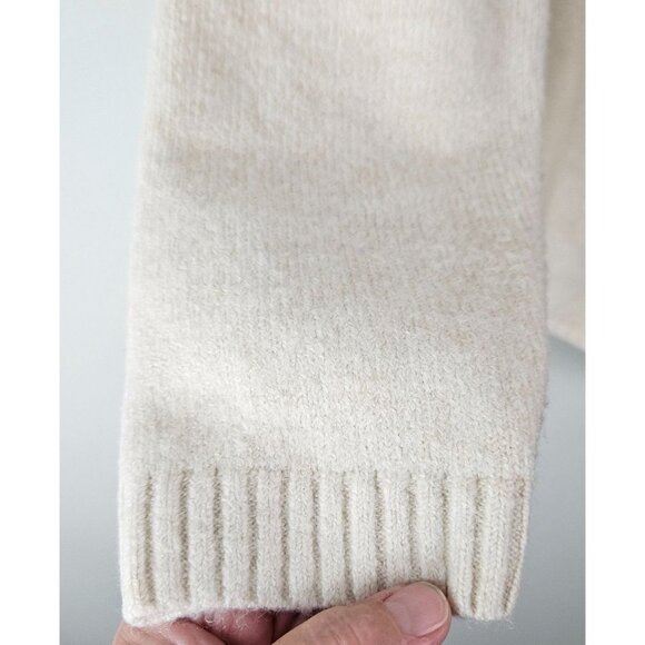 BTBFM Women's Asymmetrical Turtleneck Sweater Size Small Beige Cozy Warm Winter - Picture 8 of 14